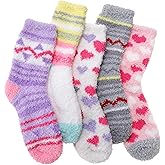 Fuzzy Slipper Socks Thick Fluffy Warm Winter Cozy Plush Soft Sleep Home Socks for Women Men
