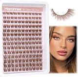Mavphnee Brown Lash Clusters 168 Pcs Wispy C Curl Natural Look view 6