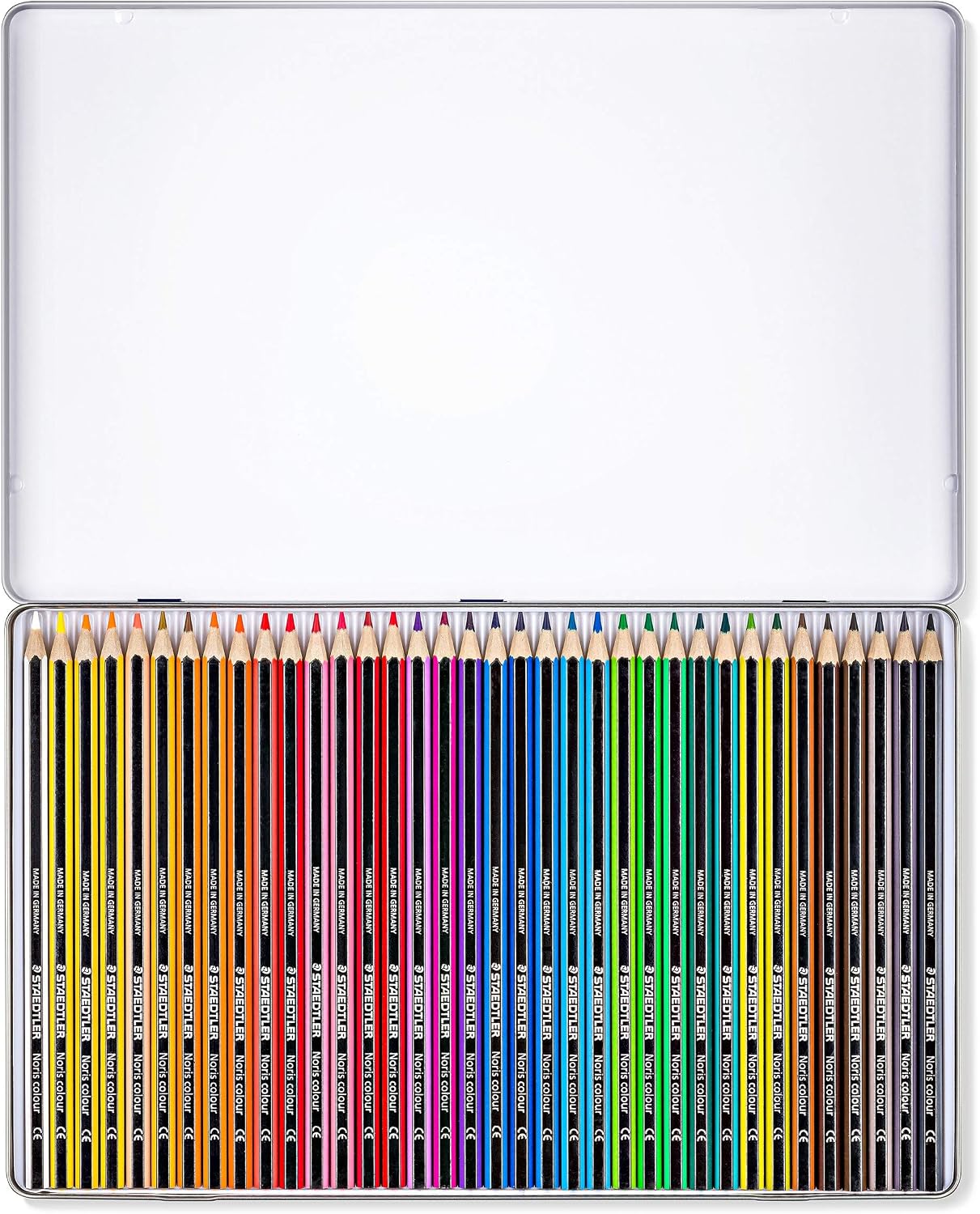 STAEDTLER 185 M36 Noris Colour Colouring Pencils - 36 Assorted Colours (Tin of 36 Pencils), 36 count (Pack of 1) - Image 3