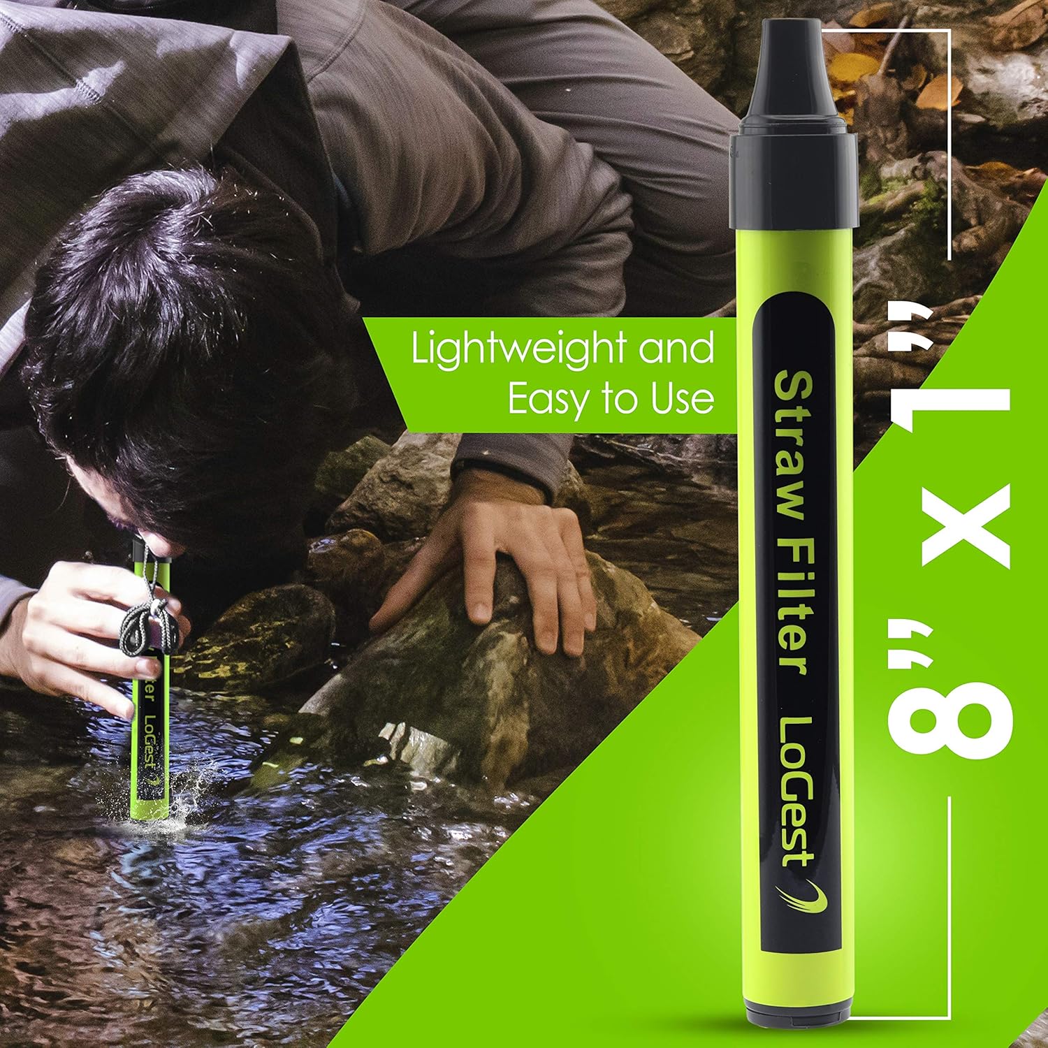 4 Pack Water Filter Straw - Water Purifying Device - Portable Personal Water Filtration Survival - for Emergency Kits Outdoor Activities and Hiking - Water Filter Camping Travel Survival backpacking : Sports & Outdoors