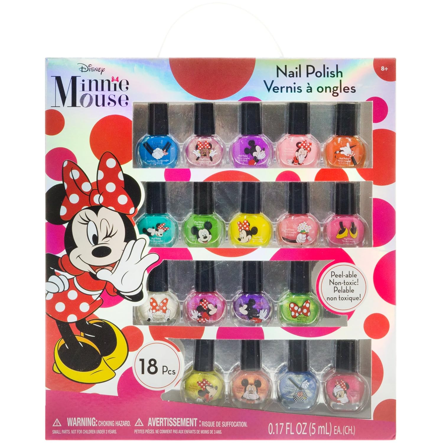 minnie mouse nail polish set with dryer