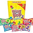 Ring Pop 20 Count Valentine’s Candy Lollipop Variety Party Pack - Bulk Lollipops w/ Assorted Fruity Flavors Individually Wrap