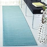 SAFAVIEH Vision Collection Runner Rug - 2'2" x 6', Aqua, Modern Ombre Design, Non-Shedding & Easy to Clean, Ideal for Entryway, Foyer, Bedroom (VSN606B)