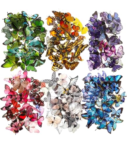 thumbnail image 2 of 10pcs Colorful Monarch Butterfly Vinyl Die Cut Stickers - Buy 2 Get 1 Free Deal 2 of 4
