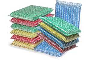 Premium 12-Pad Sponges Kitchen - Upgraded Dish Sponge, Scrubber, Brush, Ideal for Dishes, Pots, Sink