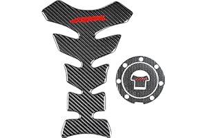 REVSOSTAR Real Carbon Look, Fuel Gas Tank Cap, Protector Pad, Tank Pad Decal Stickers, Tank Protector for CBR600RR 2003-2015 CBR1000RR 2004-2015