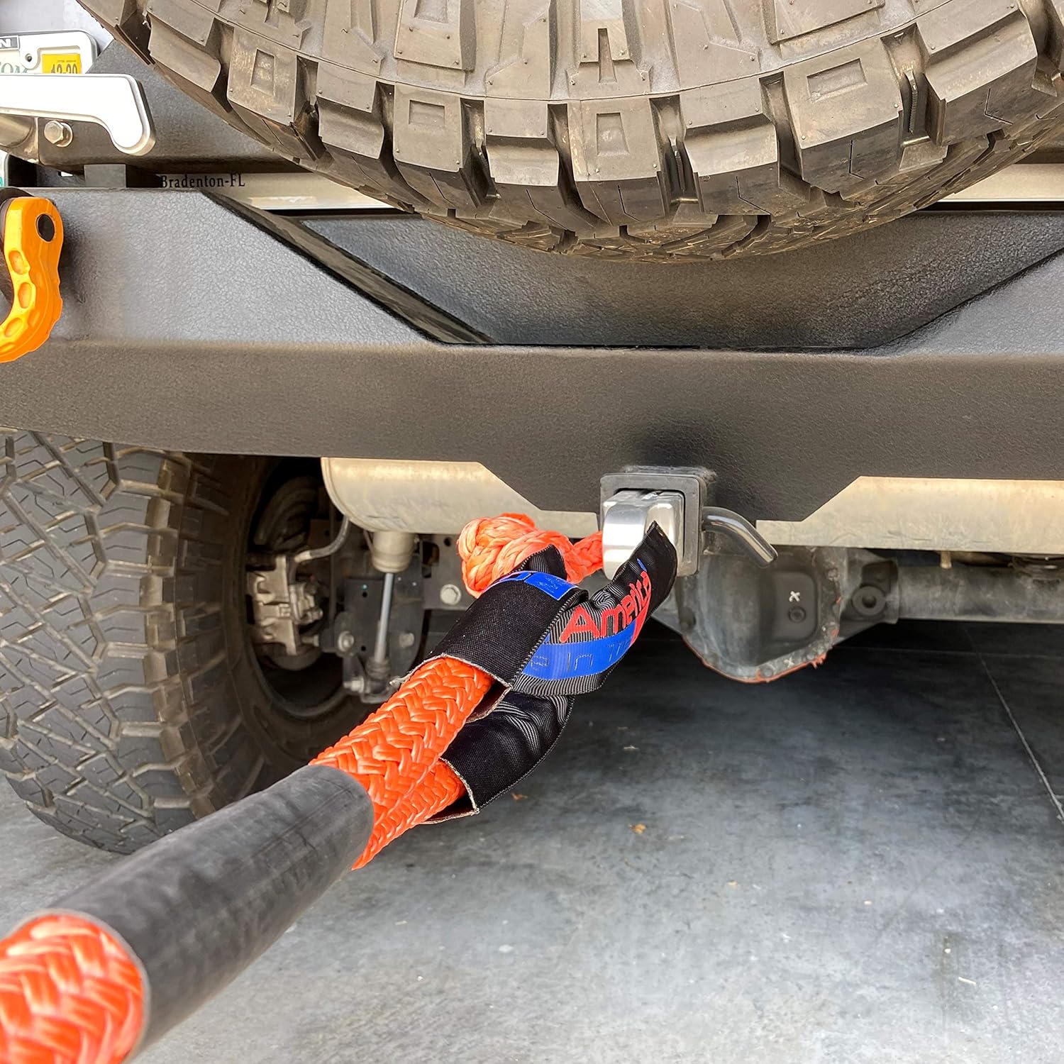 Heavy Duty Snatch Rope Stretches to Absorb Energy Then Recoils to