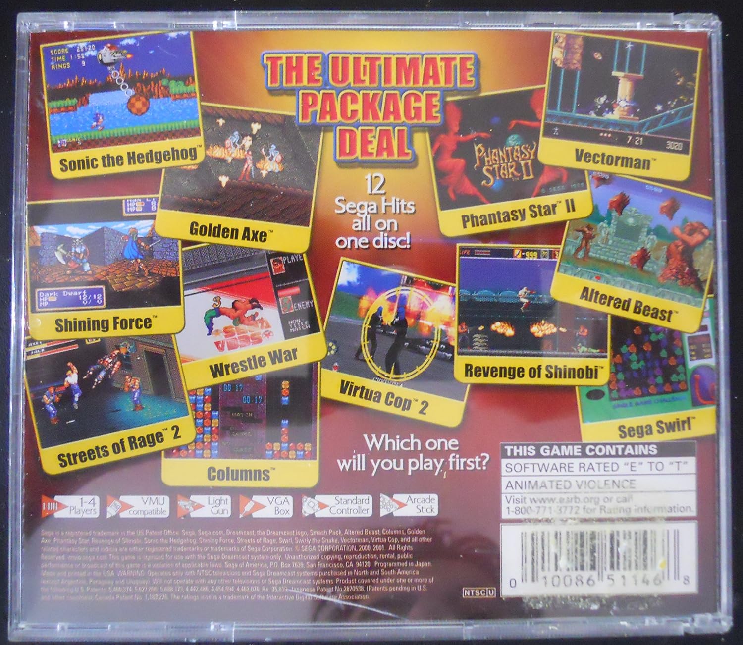 Sega Smash Pack Volume 1: Unknown: Video Games