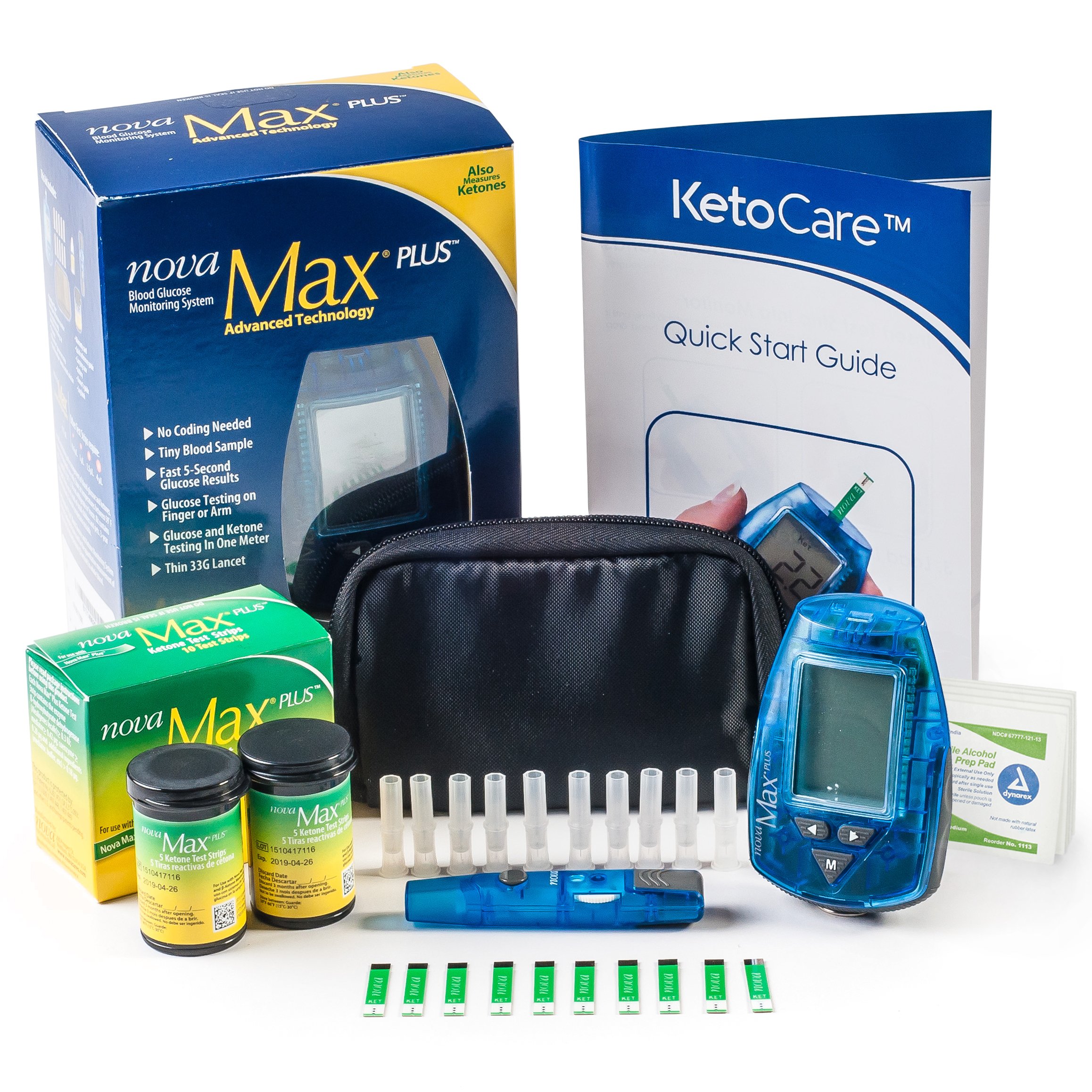 Ketocare Blood Ketone Meter & Monitoring System Includes Everything