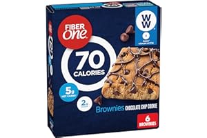 Fiber One 70 Calorie Brownies, Chocolate Chip Cookie, Snack Bars, 6 ct