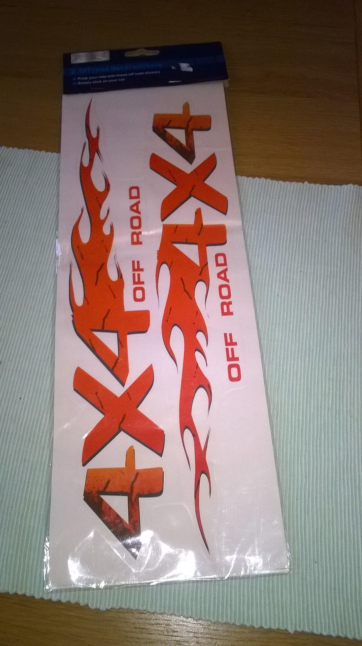 4x4 Off Road Colour Car Badge/Decal Self Adhesive