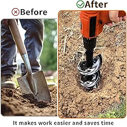 4 x 16 Inch Auger Drill Bit for Planting–Garden