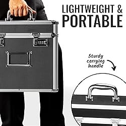 Vaultz Locking File Organizer Box - 13.5 x 13.25 x