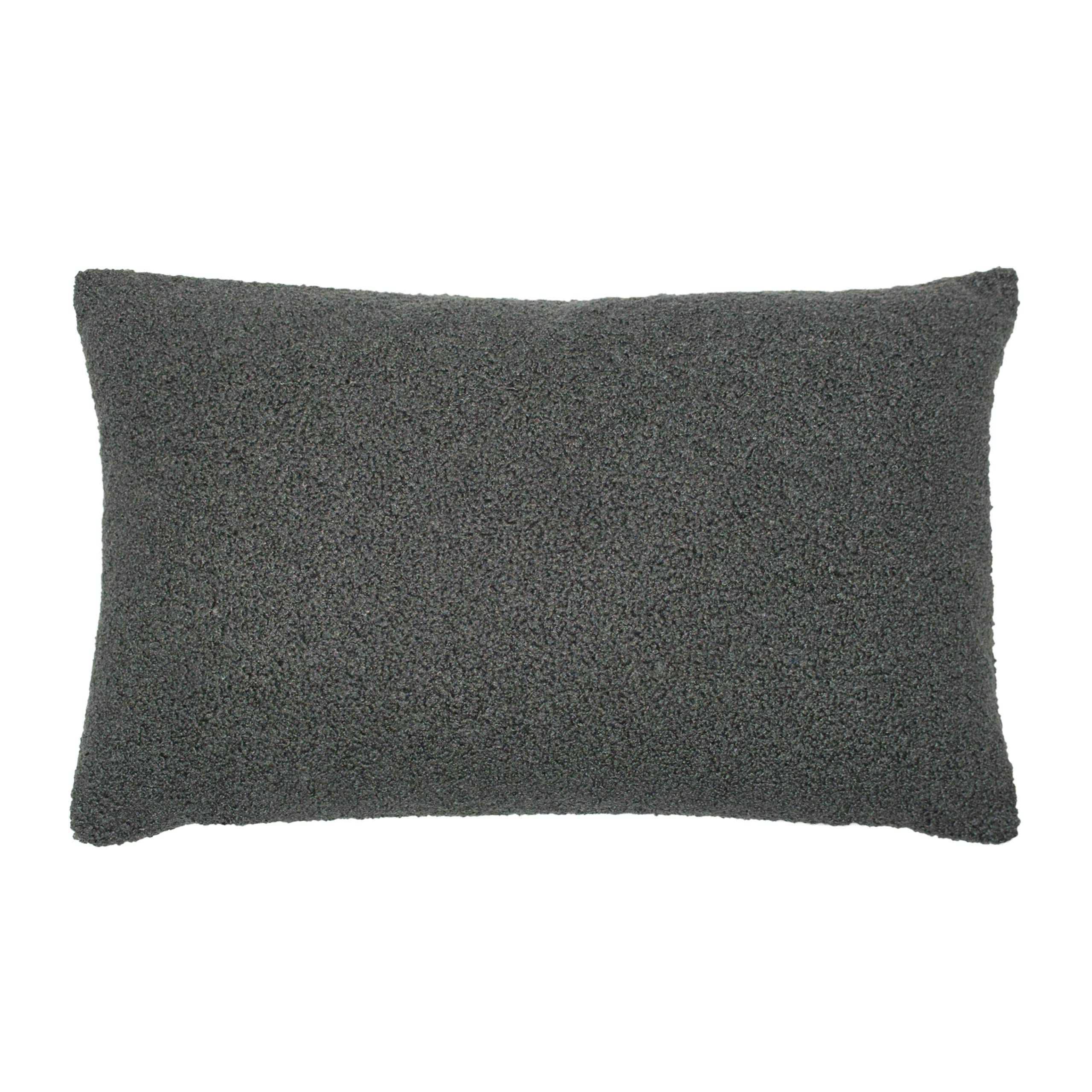 furn. Malham Polyester Filled Cushion, Granite, 30 x 50cm
