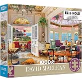 Ceaco - Seaside Living - 1000 Large Piece Puzzle | Art by David Maclean, Made in USA, Large Pieces Easy to See and Hold, Recycled Board, Finished Size 30 x 24 in