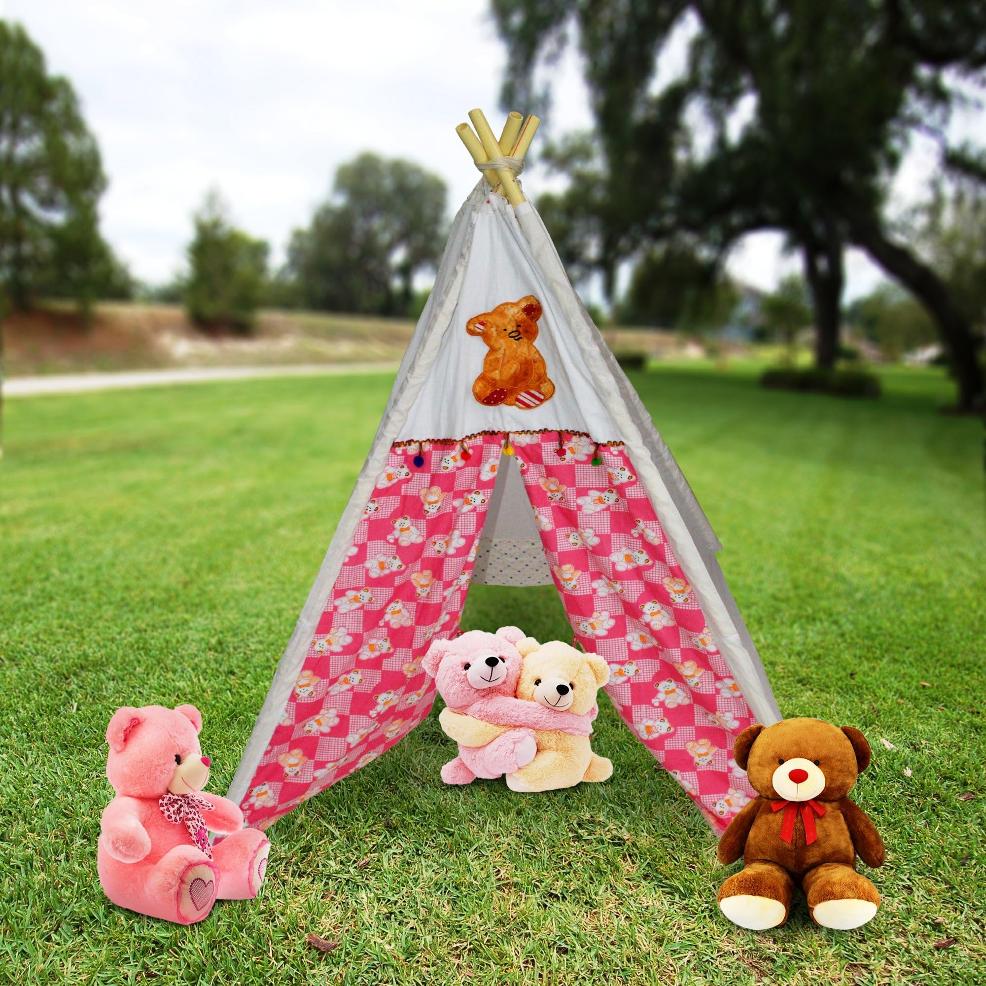Play Tent House for Kids of Age 2 to 8 Years Indoor Outdoor Toys for Kids Development Toys Includes Pipes Pipe Locks Tent