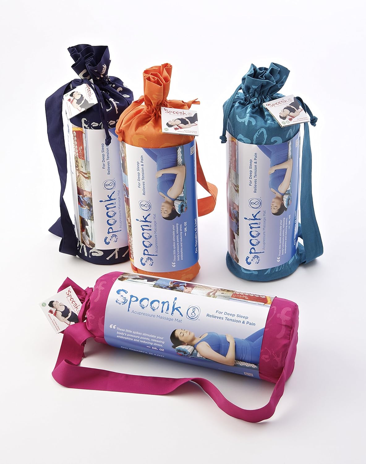 spoonk algodón masaje de acupresión Mat con bolsa: Amazon.es: Salud y cuidado personal