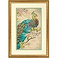Dimensions Indian Peacock Counted Cross Stitch Kit, 14 Count Natural Aida, 9'' x 15''