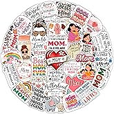 100Pcs Funny Mom Stickers for Water Bottle, Laptop, Phone - Funny Gifts for Mom - Mother Stickers and Decals - Gift for Women & Men