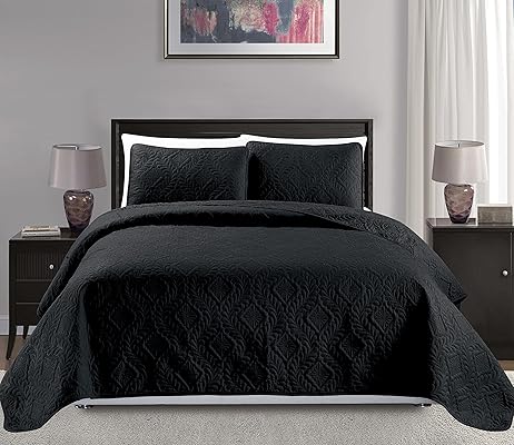 Fancy Collection 3-Piece Full/Queen Oversize Bedspread Set, Beige