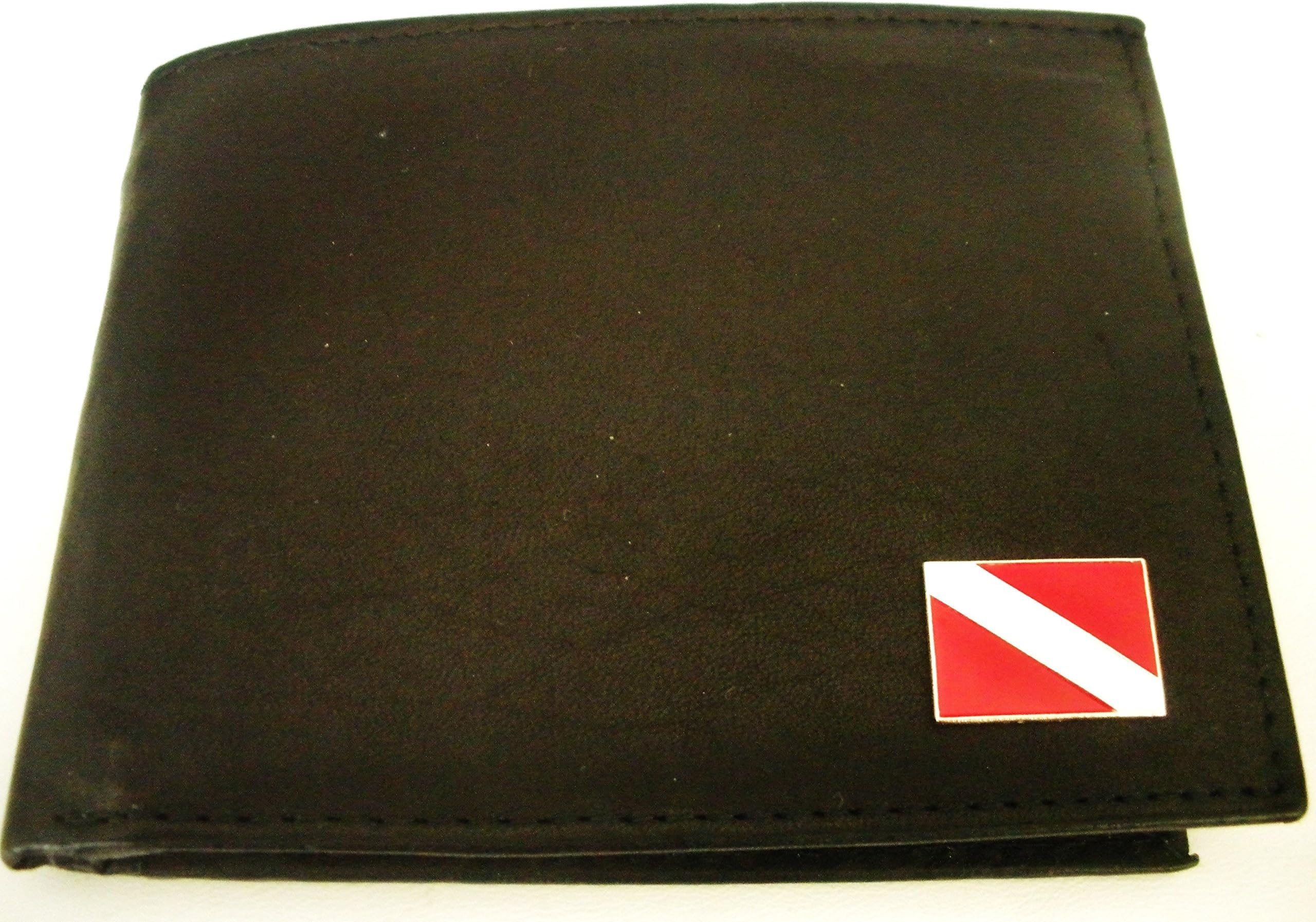 Scuba Divers Logo Bi-fold Italian Men's Leather Wallet
