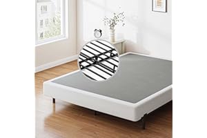 Daqutic Box Spring Queen，9 Inch Metal Box-Spring Only, Mattress Foundation, Heavy Duty Structure with Fabric Cover, Noise Free, Non-Slip, Easy Assembly