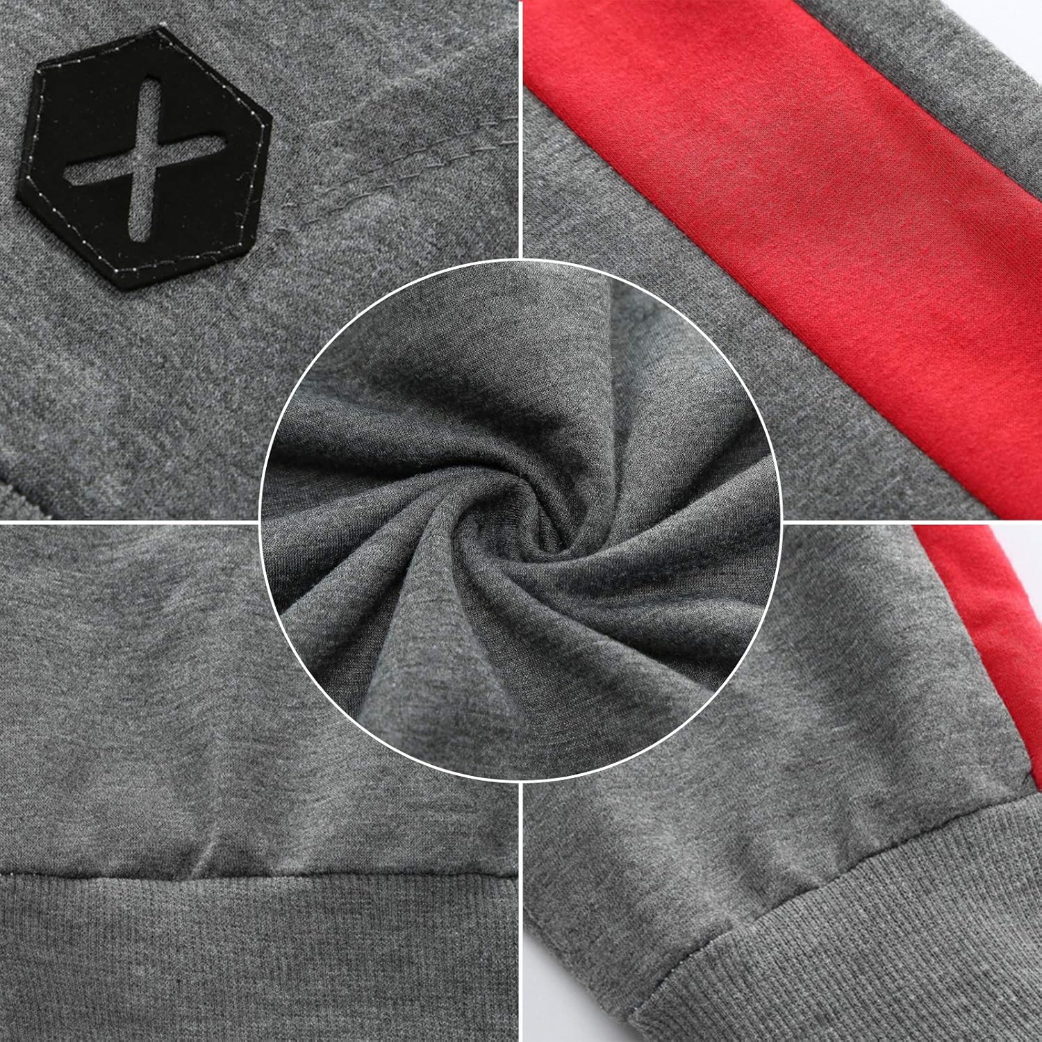Rela Bota Mens Athletic Hoodie Fashion Hooded Sweatshirt Casual Contrast Fleece Pullover: Clothing