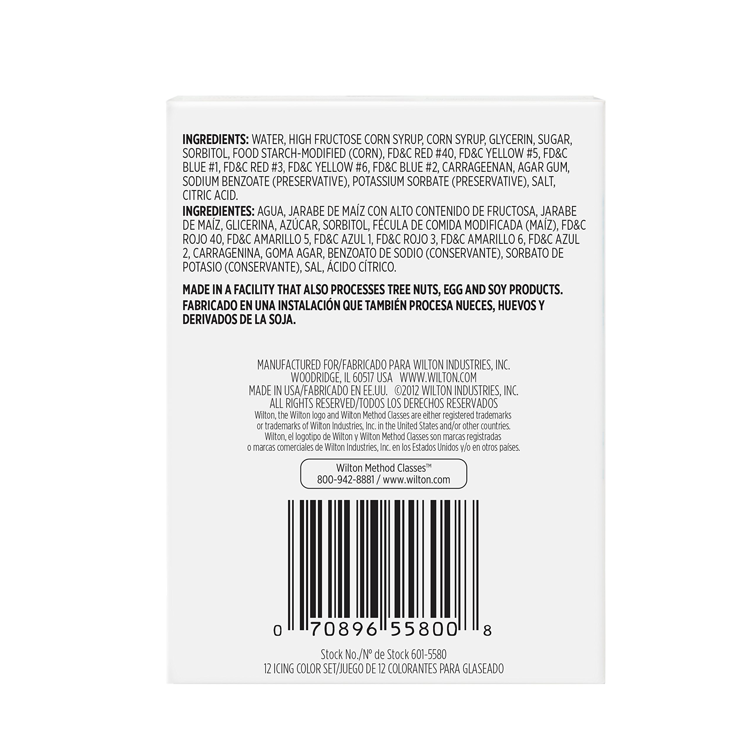 Wilton Icing Colors 12 Count Gel Based Food Color Buy Online In