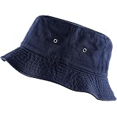 The Hat Depot Cotton Bucket Hat for Men Women, Packable Summer Bucket Hat for Travel and Beach