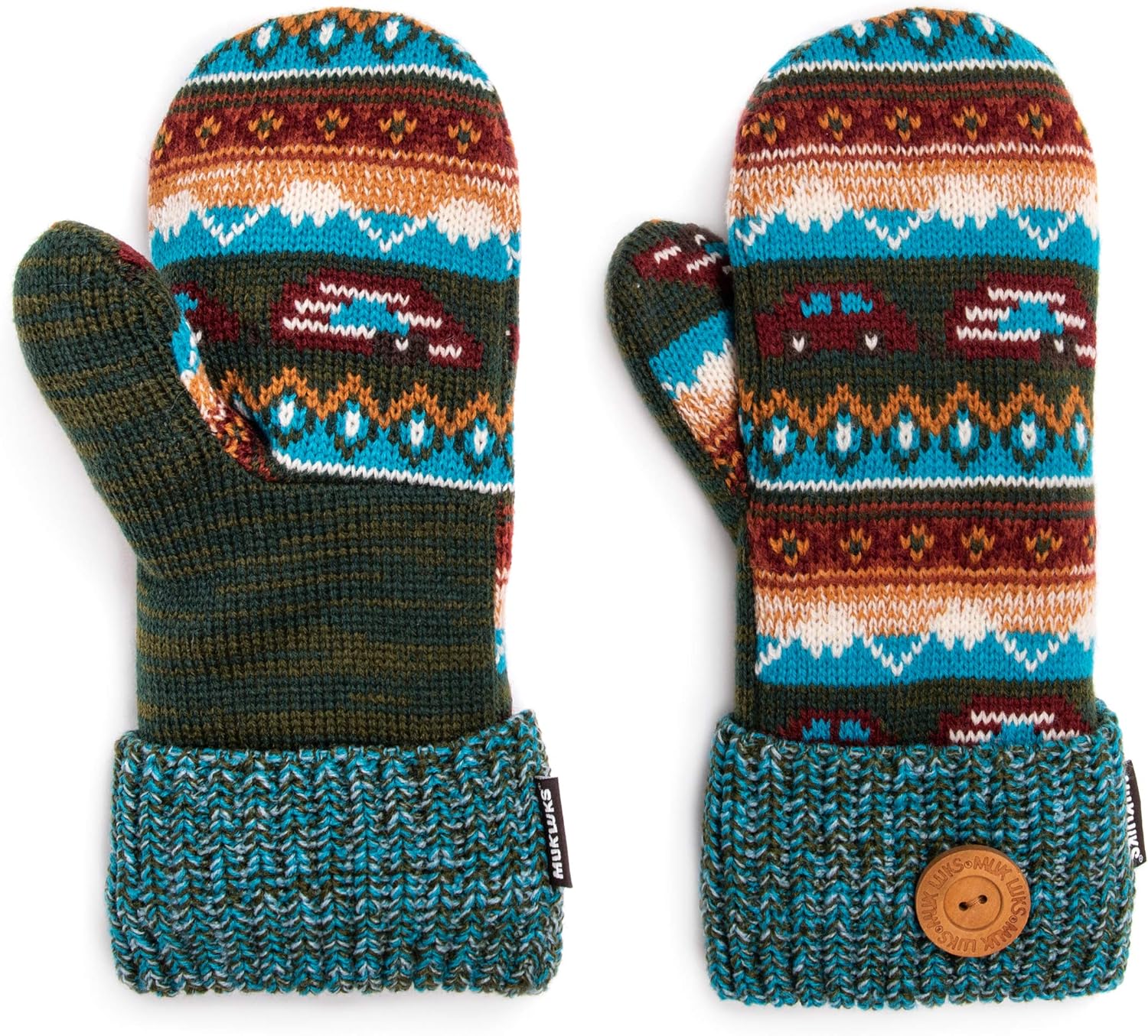 MUK LUKS Women's Potholder Mittens at  Women’s Clothing store