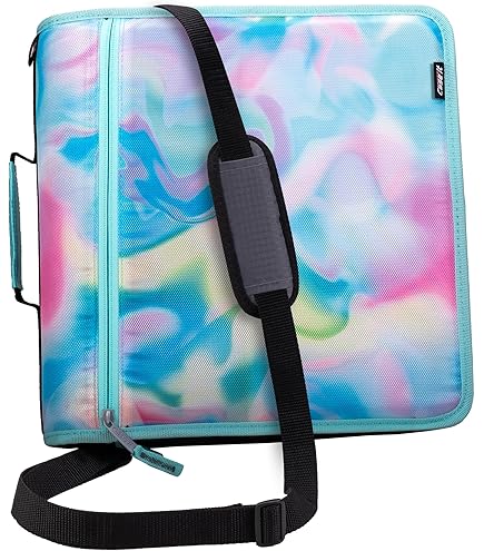 Case-it Pasta de zíper escolar Mighty Zip Tab | Anéis de vedação
