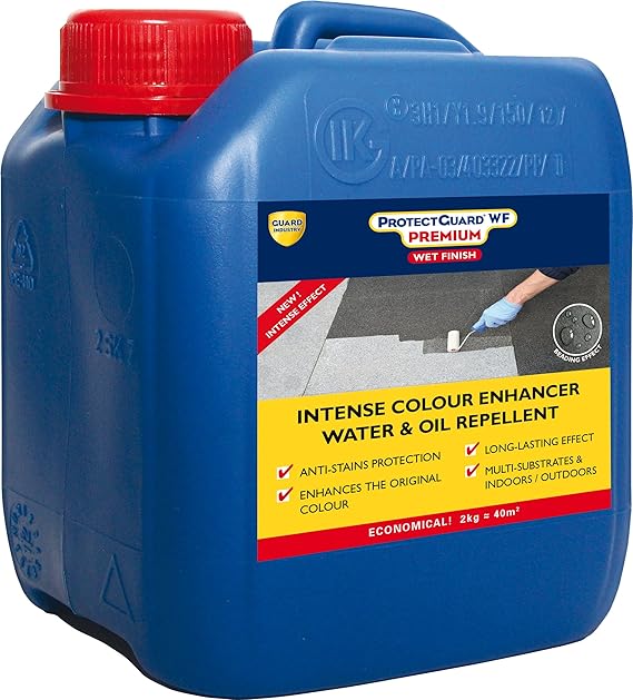 Schutz und Farbe Enhancer für Terrassen, Stein, Marmor, ziegel – protectguard WF Premium – 2 kg