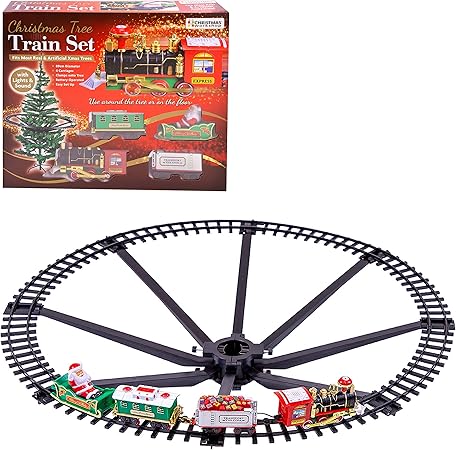 train set that attaches to christmas tree