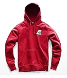 north face men's pullover graphic patch hoodie