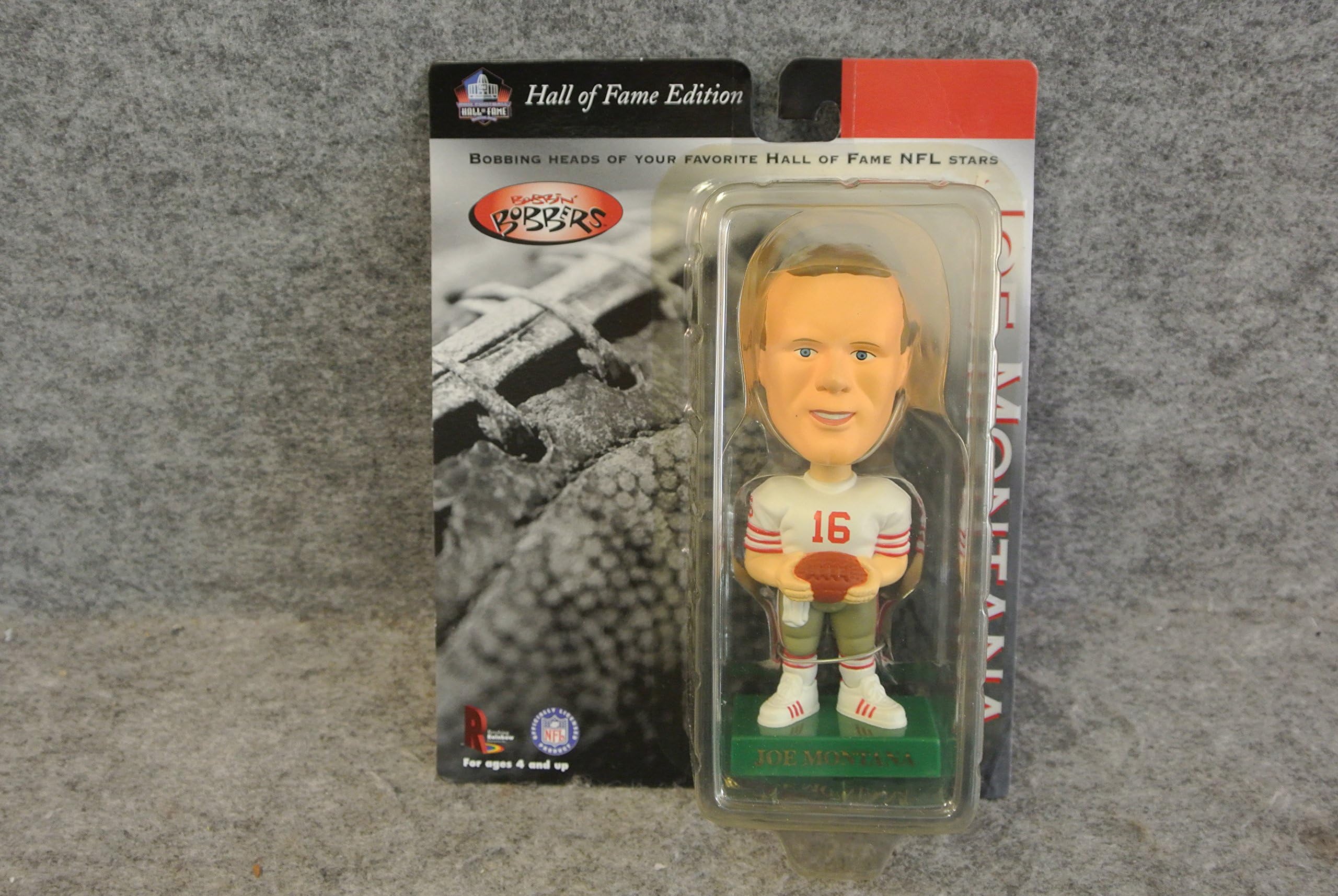 Bobbin' Bobbers Classic Edition Joe Montana Bobble Head Rare