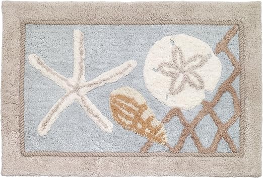 Amazon Com Avanti Linens Seaglass Bath Rug 20 X 30 Multicolor Home Kitchen