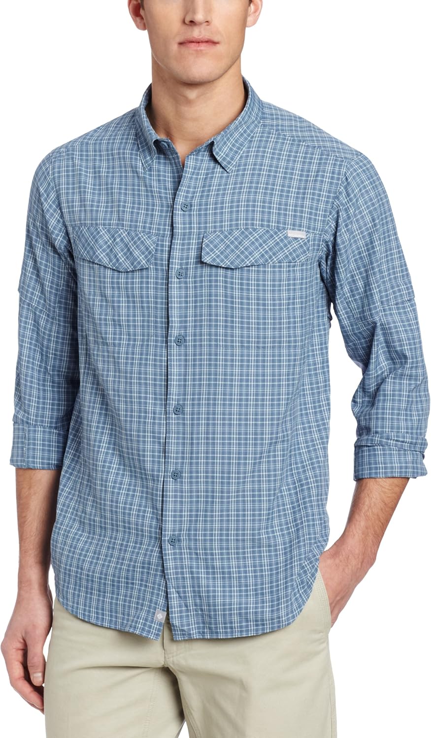 silver ridge plaid long sleeve shirt