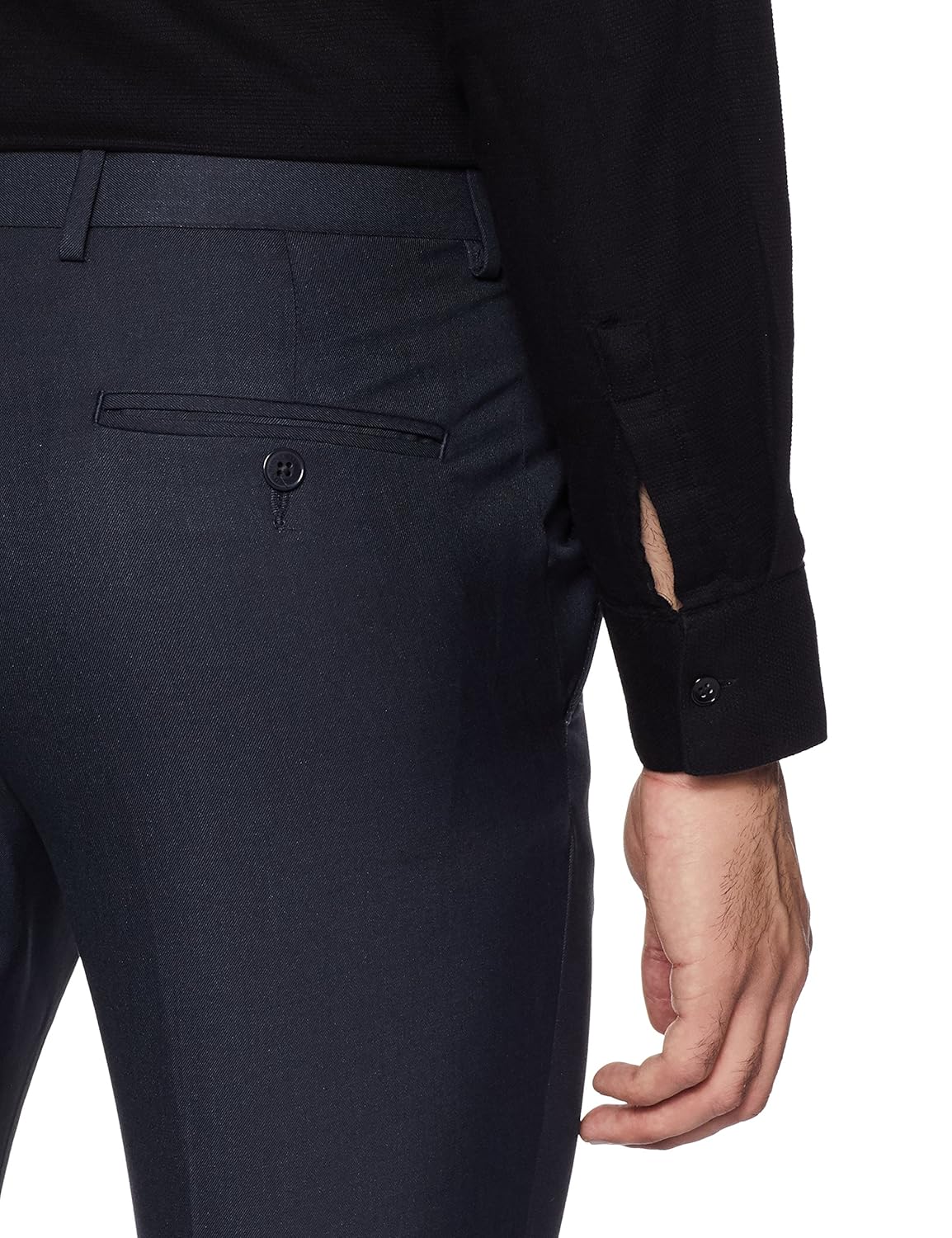 van heusen men's slim fit formal trousers