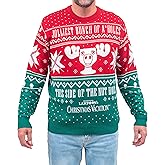 Ripple Junction Christmas Vacation Jolliest Bunch of A*Holes Red and Green Ugly Christmas Sweater