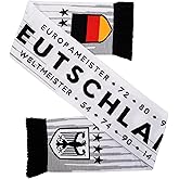 Germany Deutschland Soccer HD Knit Scarf (Tricolor) (White)