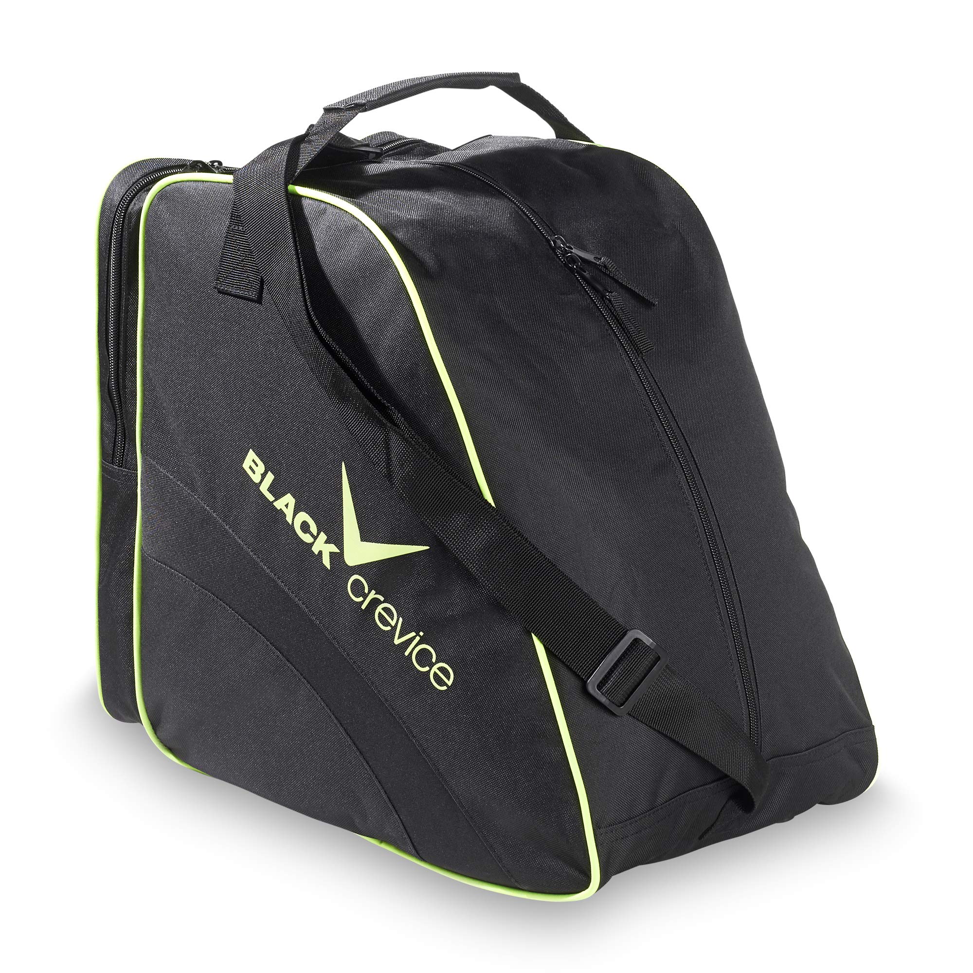 Black Crevice Skischuhtasche 43 x 39 x 25 Centimeters Black Yellow