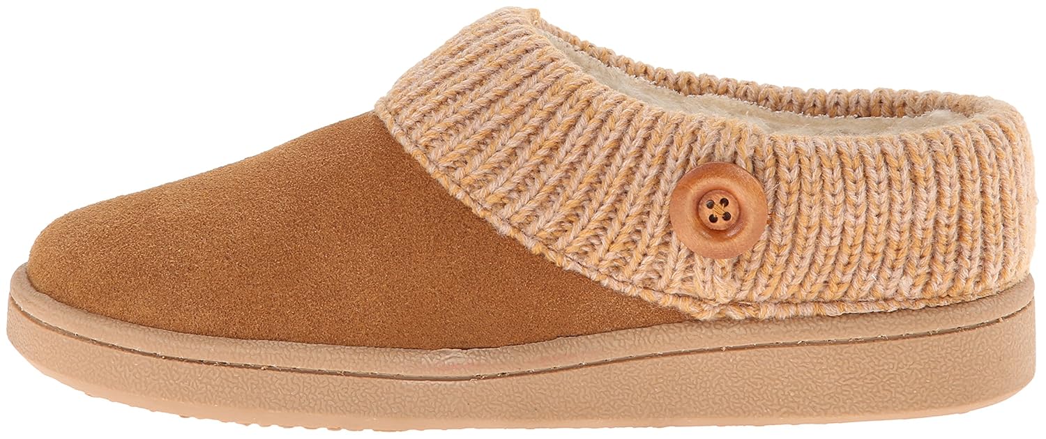 clarks button scuff slipper