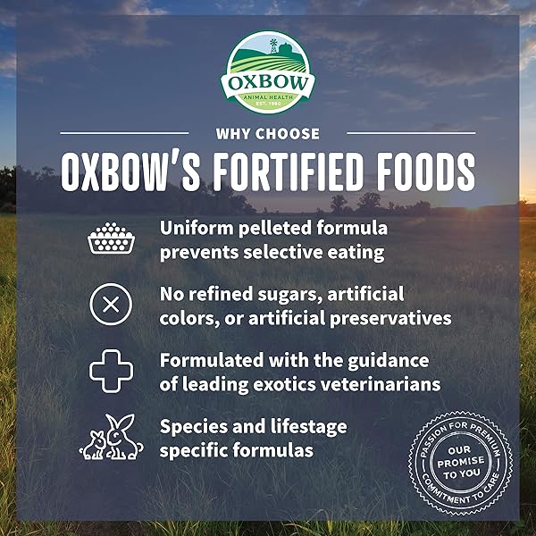 OXBOW ANIMAL HEALTH ORGANIC BOUNTY ADULT RABBIT FOOD – ALL NATURAL RABBIT PELLETS – 3 LB.