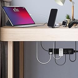 LIDER Outlet Extender with 3 Receptacles, 12W USB