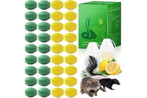 REGUOA 36Pack Powerful Skunk Repellent for Outdoor Use, Natural Keep Skunk & Raccoon Away Deterrent with Long-Lasting Protection for Garden Lawn Yard Camping Fishing, Safe for Kids & Pets, Waterproof