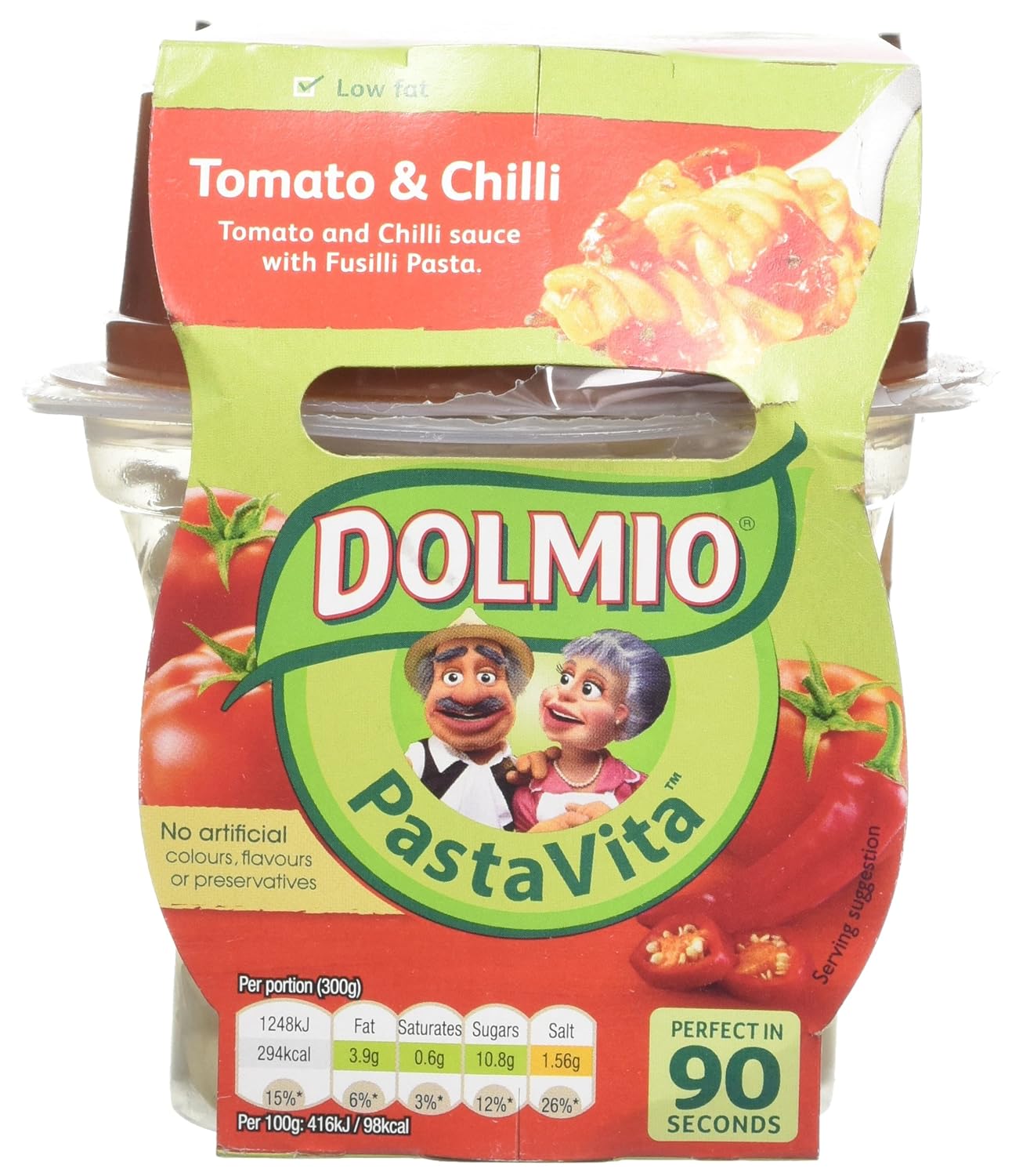 Dolmio PastaVita Tomato and Chilli, 300g Amazon.co.uk Grocery