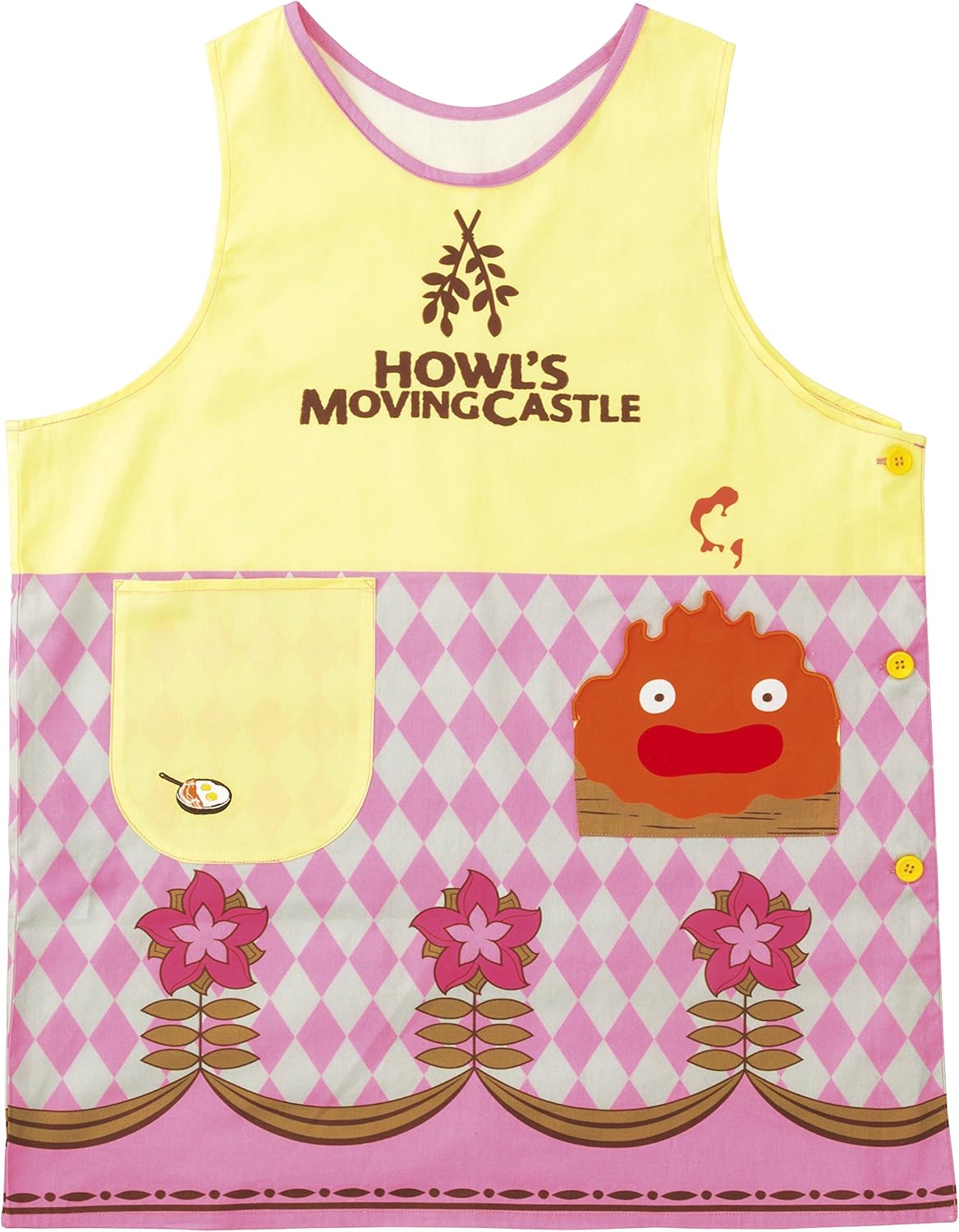 Amazon 丸眞 エプロン 三角巾 ジブリ ハウルの動く城 H84 W61 5cm カルシファーかっぽう着 エプロン オンライン通販