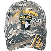 US Army 101st Airborne Corps Screaming Eagles Embroidered Camo Adjustable Baseball Cap