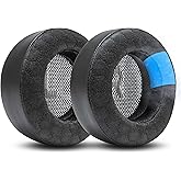 WC Freeze V2 Virtuoso Max - Cooling Gel Earpads for Corsair Virtuoso Max by Wicked Cushions | Extreme Comfort, New Freeze V2 Cooling Fabric, Extra Thick | Black