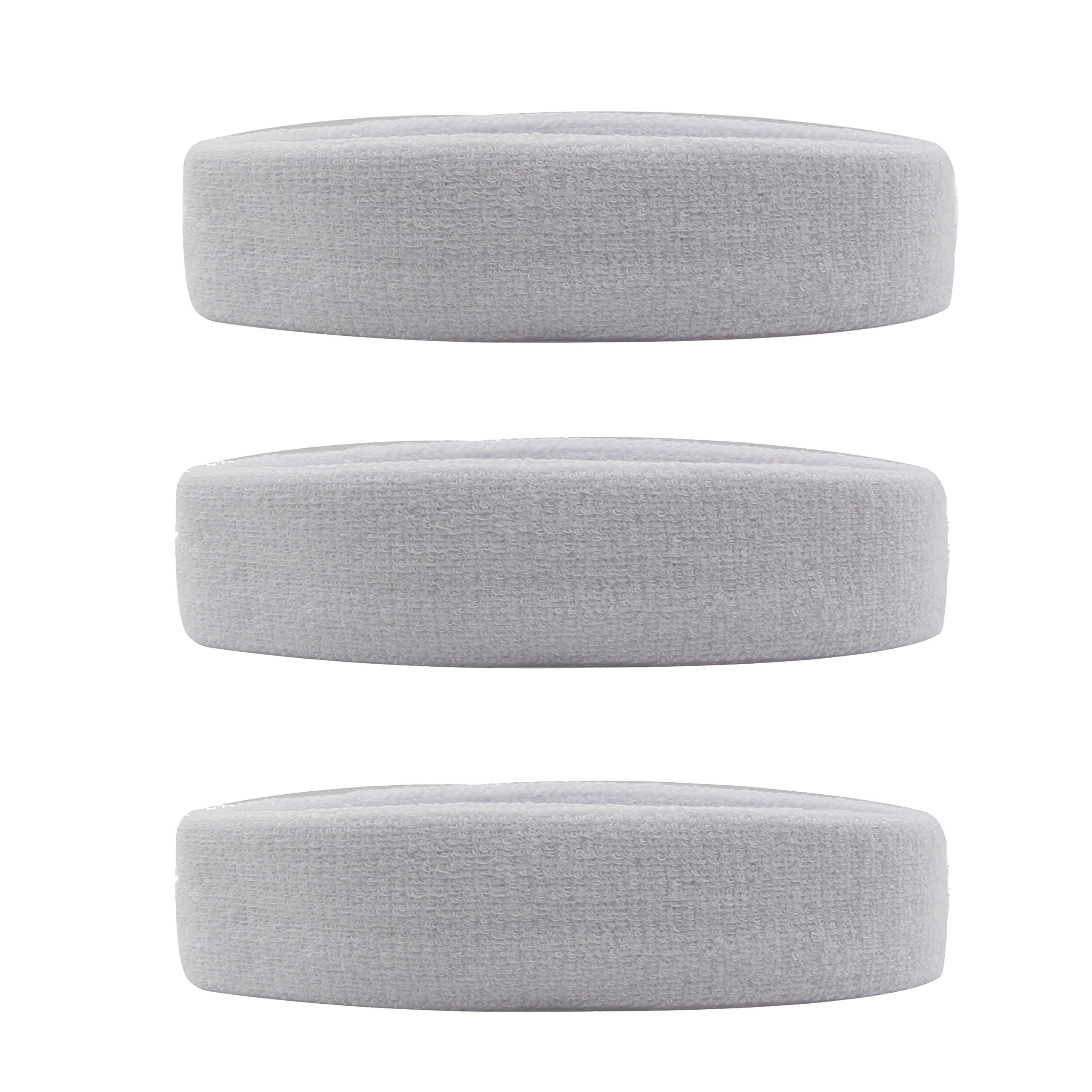 Hanerdun sports headband, women men sweatbands, cotton terry, for running, biking, jogging, tennis, football